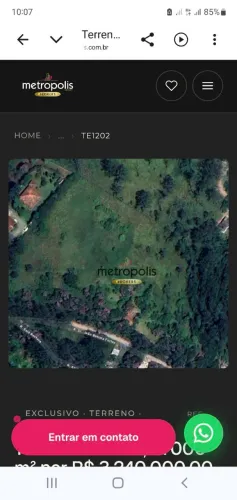 Terreno 27.000 m2 Ribeirão Pires Quarta Divisão s.p