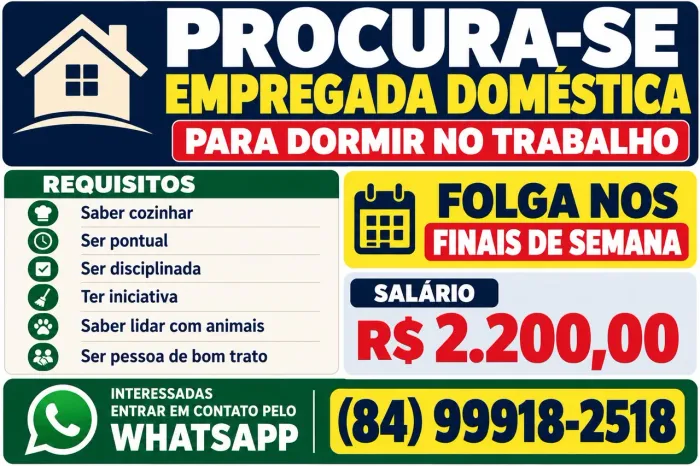 CONTRATA EMPREGADA DOMÉSTICA