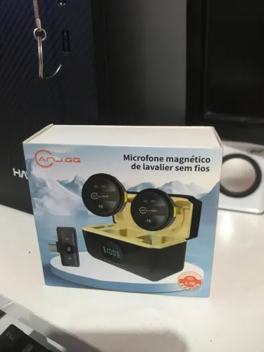 Microfone lapela sem fio