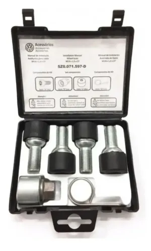 KIT PARAFUSOS ANTIFURTO PARA RODAS