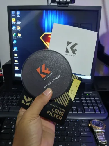 Kit Fotógrafo K&F Concept Nano-X e JJC (Filtros, Bag, Parasol e Capa de lente)