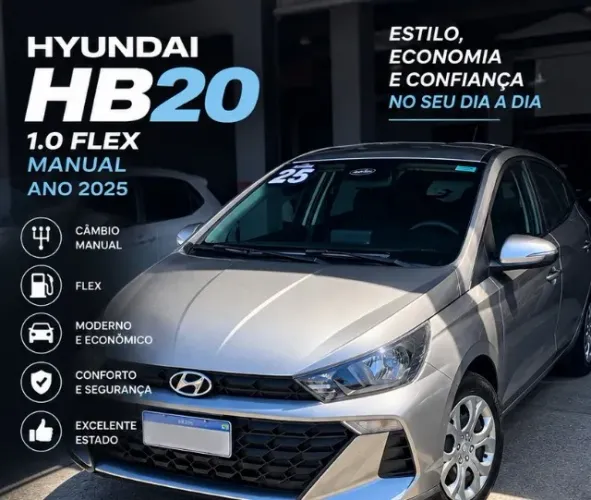 Hyundai HB20 Comfort Plus 1.0 Flex 12V Mec. 2025