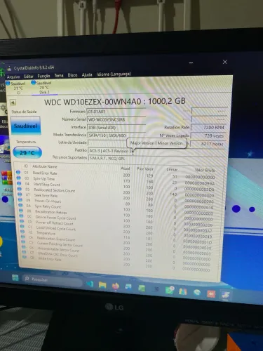 Lote 12 Hds 3,5p 1TB (Saudáveis no CrystalDisk) 