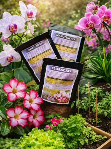 Fertilizante NPK para Plantas Adubo para Jardim, Horta, Vasos Orquídea, Rosa do Deserto