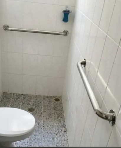 SUPORTE EM AÇO INOX 80cm