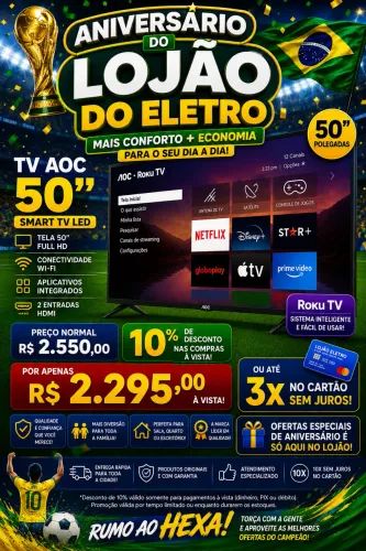 SMARTV Aoc 50? nova na caixa