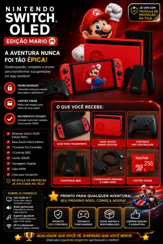 Nintendo Switch Oled - Mario Edition