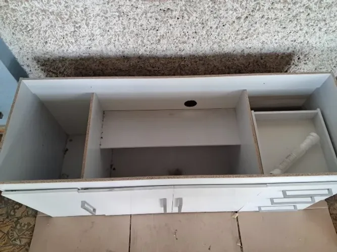 Pia inox + GABINETE 1.50m