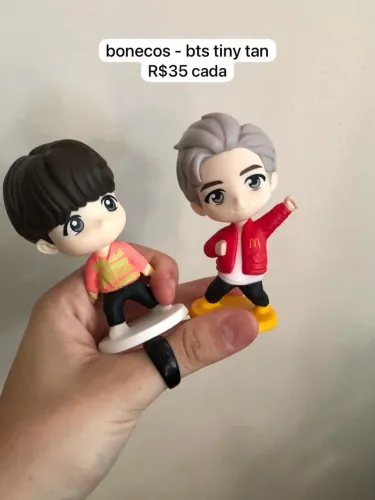 Boneco Yoongi e Namjoon - BTS Mc Donalds