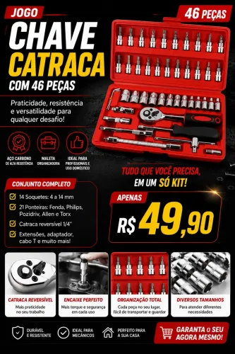 Kit chave catraca 