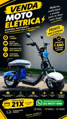 Moto Elétrica X11 1000w 2026