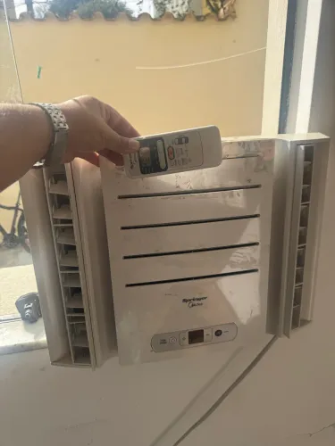 2 Dois Ar Condicionado de Janela 7.500 Btus P/ Escritório / Quarto - Só ligar na tomada