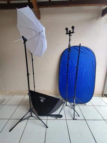 Kit fotografia estúdio ou externo