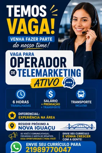 Operador de telemarketing 