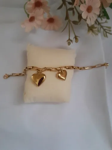 Pulseira banho dourado