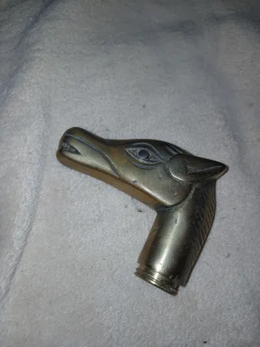 Cabeça de cavalo de bronze antigo para bengala 