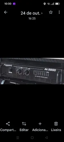 Amplificador appotek todo original nunca foi aberto, funcionando perfeitamente 