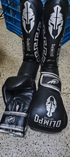 Kit caneleira e luva muay Thai legendary edition14 tamanho m