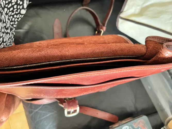 Back Pack couro marrom com alcas