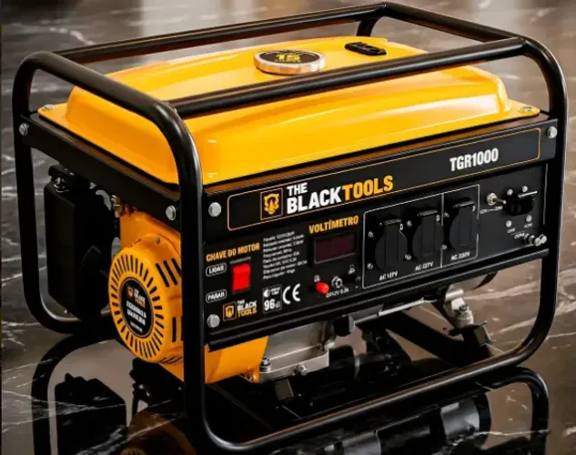 GERADOR A GASOLINA 3.0KW BIVOLT - THE BLACK TOOLS TGR1000 - 24587