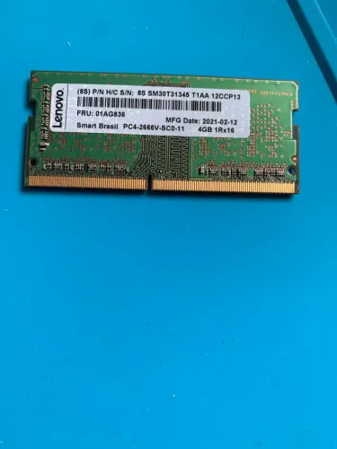 Memória ram DDR4 4GB 2666 de notebook