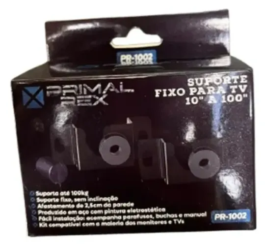 Suporte Para Tv De 10 A 100 Polegadas Até 100 Kg Parede Fixo