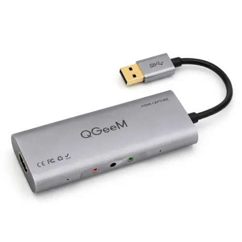 Capturadora de Vídeo QGeeM USB 3.0 HDMI Capture