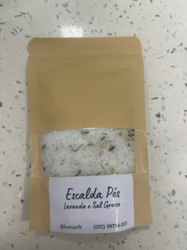 Escalda pés com lavanda