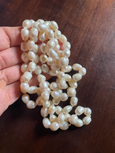 Colar pérolas naturais 