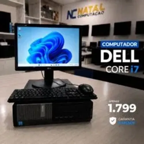 Computador Dell OptiPlex Core i7 16GB Completo | Pronto para Trabalhar - Natal/RN