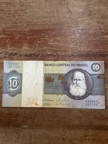 Nota Rara Antiga 10 Cruzeiros Aleijadinho