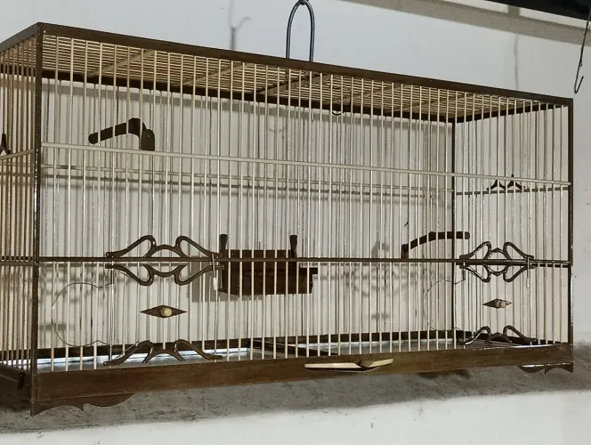 Gaiola voador de 72x35x23 novo fundo removível com capa