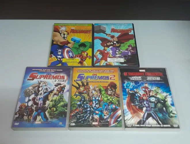 Coleção Os Vingadores (Desenho) 5 DVDs