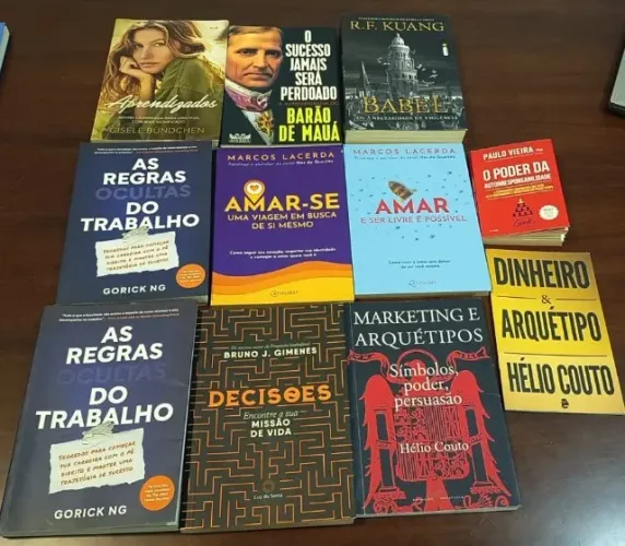 Lote com 23 Livros - Psicologia, Desenvolvimento Pessoal, Espiritualidade e Ficção