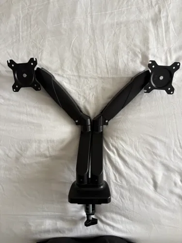 Suporte Duplo Articulado Para 2 Monitores Pistão E Gás 360°