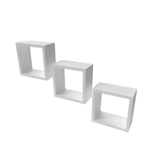 3 nichos 30cm x 30cm x 10 cm.