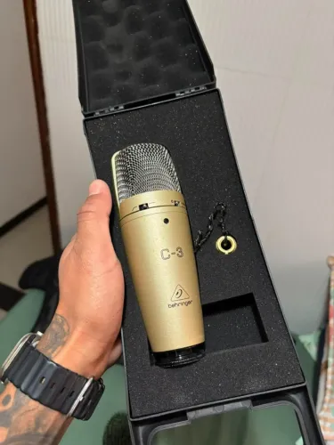 Microfone Behringer C-3 Condensador - Praticamente Novo