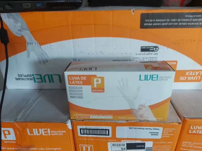 LUVA DE LATEX para procedimento wat *