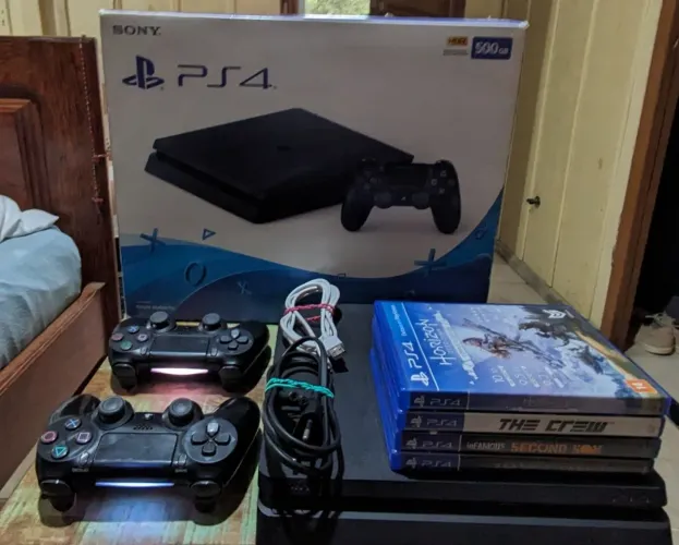 PS4 PlayStation 4 Dois controles mais Jogos V13.52