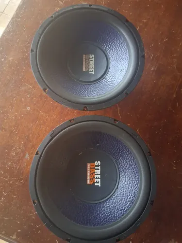 Par de Subwoofer selenium street bass 12 polegadas, funcionando perfeitamente