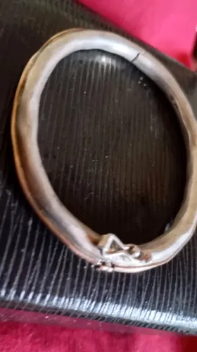 PULSEIRA PRATA 950 COM FILETE EM OURO - ITALIANA