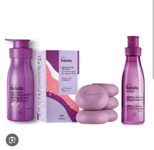 Kit presente natura ameixa e Flor de baunilha 