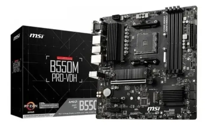 PLACA MÃE B550M MSI (LEIA A DESCRIÇÃO)