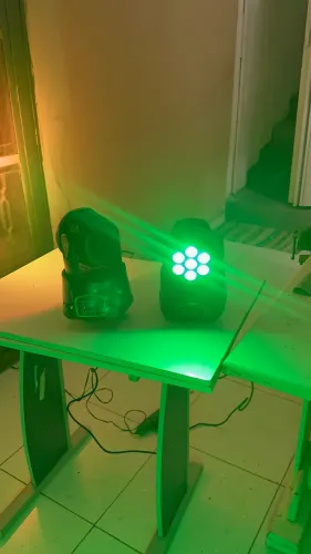 Kit Iluminação DJ Completo - Moving + Strobo + Globo + Efeito LED