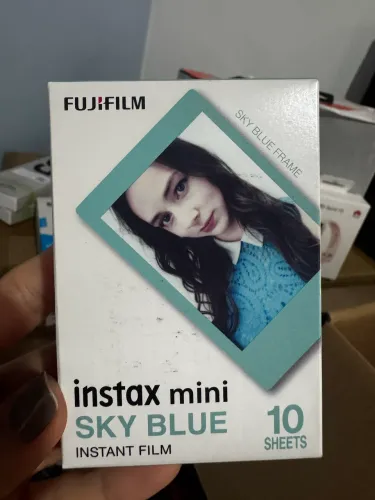 Filme Instax Mini 10 fotos Sky Blue Azul