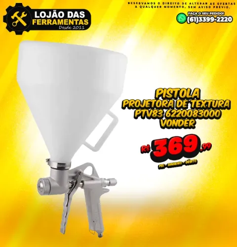 Pistola Projetora de Textura PTV83 6220083000 Vonder