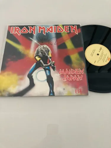 Iron Maiden - Maiden Japan autografado vinil LP