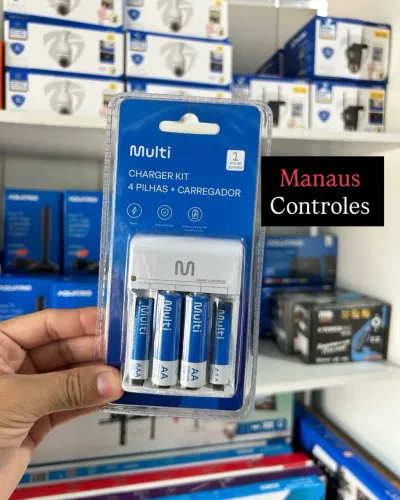 Kit Carregador de Pilhas Universal Multilaser ( Promoção )