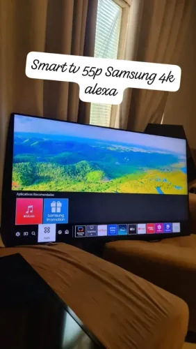 SMART TV 55p 4k Samsung Alexa borda fininha