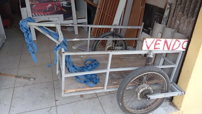 CARRO FERRO COM AMORTECEDOR SERVE CATA RECICLADO OU CARREGA MERCADORIA ZAPI 75.99200.5484